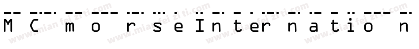 MCmorse International字体转换